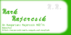 mark majercsik business card